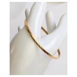 14K GP Sterling Silver Bangle