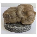 Soapstone Figure of a Weeping Buddha