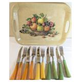 Bakelite-Handled Knives & Forks