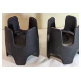 MCM Cast Iron Candle Holders