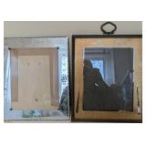 Art Deco Style Etched Glass Picture Frames