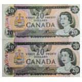 1979 CAN $20 Pair