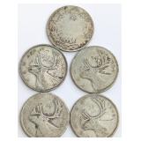 1945-60's CAD Silver Quarters