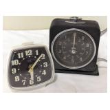 Two Vintage Clocks by Westclox and Smiths