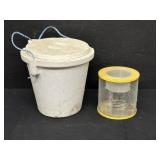 Styrofoam Minnow Bucket and Cricket Cage