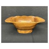 Vintage Hand Carved Wooden Bowl