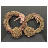 Handcrafted Rusted Grapevine Wreaths