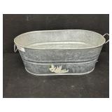 22 Quart Galvanized Oval Tub