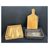 Cutting Board and Homemade Wooden Box
