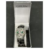 GRUEN Branded Leopard Hinged Clamper Secret Watch