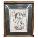 "Baseball Guide" Signed Sports Art