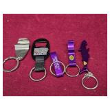 5 assorted bottle opener Keychains