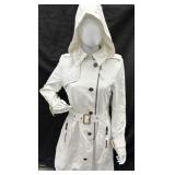 Water Resistant White Trench Coat Size Small