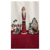 Lot of 3 Ceramic Christmas Figurines