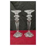 Shannon Crystal 12 Inch Candle Holders