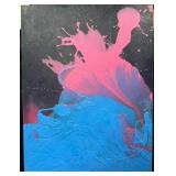 Large Abstract Painting on Canvas