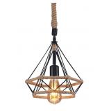 Hemp Rope Iron Wire Ceiling Light