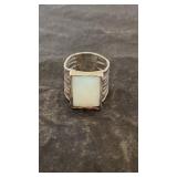 Sterling Silver Ring w/ Jewel