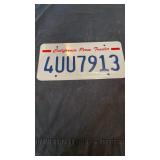 California Perm Trailer License Plate