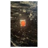 Sterling Silver Ring w/ Light Red Jewel