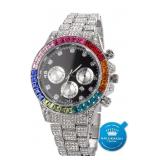 Multicolored Womenï¿½s Watch Silver Toned