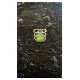 Sterling Silver Ring w/ Jewel