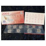 United States 2001 Uncirculated Coin Set
