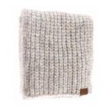 Soft Ribbed Oblong C.C Scarf Dove Grey Multicolor