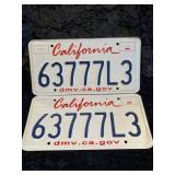 California License Plates