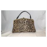 Vintage Leopard Print Purse
