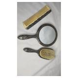 Vintage Silver Plated Vanity Set