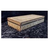 Vintage Alredec Morrocan Wooden Inlay Box