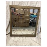 Vintage Mirror with Wood Frame 40 x 36 inches