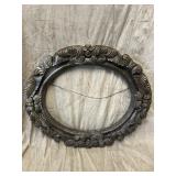 Vintage Silver-toned Oval Frame 20 x 24