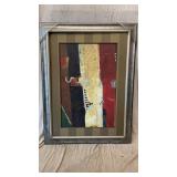 Framed Abstract Painting 36 x 24