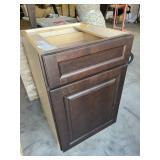 Dark Brown Wood Cabinet