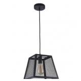 10' Industrial Iron Mesh Square Mini Pendant Light