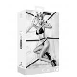 Ouch! Black & White Bondage Belt Restraint System