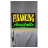 Light up Sign Financing Available