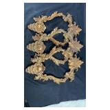 Set of 3 Plaster Picture Frames, Bronze Painted