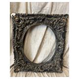 Antique Ornate Black & Gold Frame