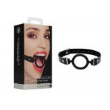 Ouch Adjustable Silicone Ring Gag Black