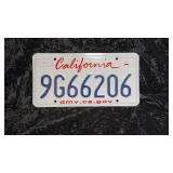 California License Plate