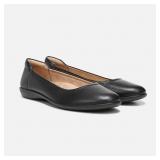 Naturalizer Womenï¿½s Black Leather Flats Size 10