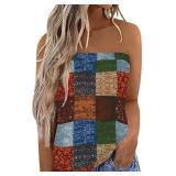 Womenï¿½s Colorful Tube Top Bandeau Size XL