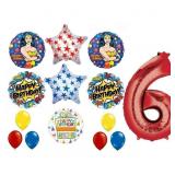 Wonder Woman 14 pc Superhero Balloon Decorations