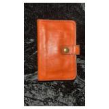 Leather Coin Purse with Suede Interior