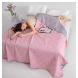 Pink Cool Silk Summer Quilt