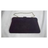 Vintage Brown Handbag, Evening Clutch