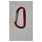 Lot of 24 Red Carabiner Keychain